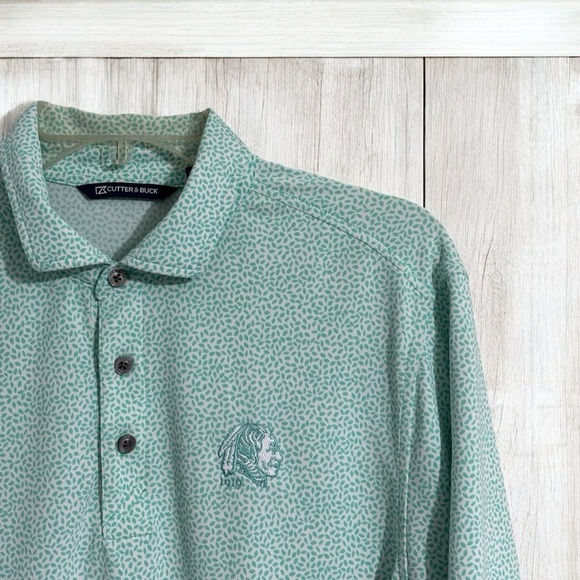 Cutter & Buck Connoquenessing Country Club Polo | Medium | Mint Green Gold | Dry - Picture 4 of 6